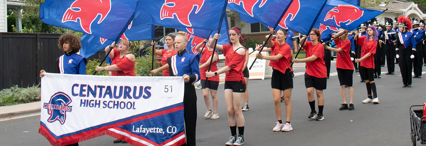 The band at the Louisville Labor Day parade